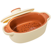 Marmite vapeur en silicone 1300 ml, double couche, qualité alimentaire, compatible micro-ondes, ustensile de cuisson en silicone, prise en charge de la personnalisation ODM/OEM