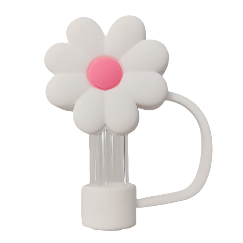 White/Pink-Daisy-Soft Rubber