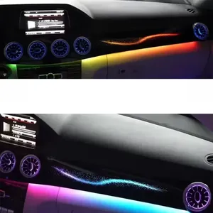 Mercedes W212 e-class için dinamik ortam aydınlatma araç kiti 2010-2015 türbin hava firar arka araba aksesuarları iç kitleri - Product Image 6