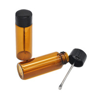 Boîte à médicaments carrée en verre transfrontalière avec cuillère à snuff et techniques d'injection pour le stockage alimentaire