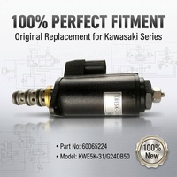 Vanne solénoïde hydraulique Landwolf 60065224 DC24V, pièces détachées pour excavatrice, compatible avec Rexroth, Siemens, Danfoss, Parker