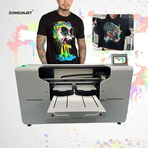 Machine d'impression professionnelle de vêtements à double palette a2 a1 dtg imprimante de t-shirt à vendre