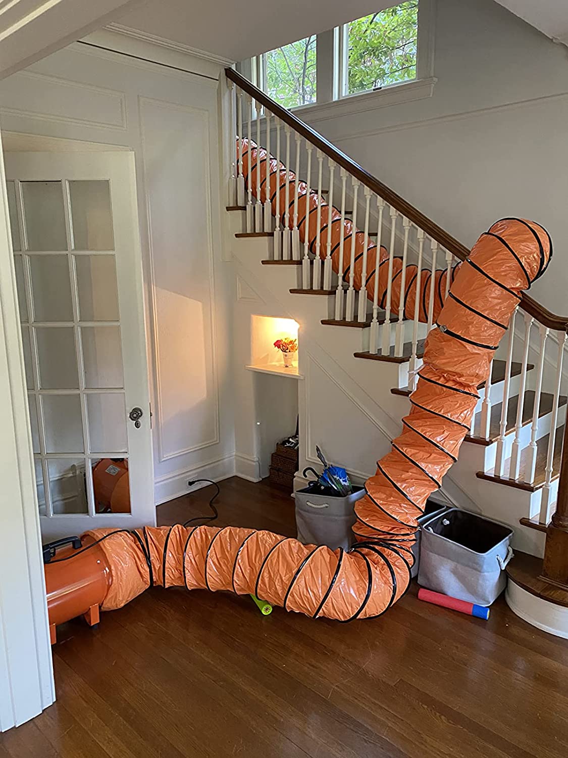 Axial fan-8-16 inch 220V Portable ventilation exhaust fan ducted fan flexible duct Small volume Ventilation fan