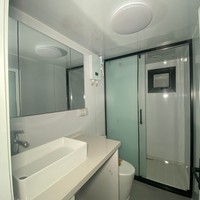 Maison conteneur extensible de luxe à 2 chambres avec cuisine et salle de bain, au design moderne, pour usage en appartement - Vente en gros