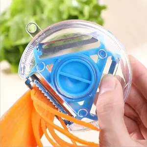 1Pc 3 In 1 Multifunctional Peeler <b>Vegetable</b> <b>Fruits</b> Peeler Shredded Peeling Artifact Kitchen <b>Tool</b> Accessories - Product Image 2
