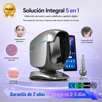 Analyseur de peau et de cuir chevelu AI, imagerie multispectrale, rapport personnalisé, synchronisation cloud, prévision du vieillissement cutané pour le diagnostic cutané en salon