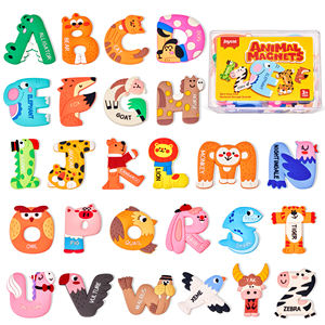 Joycat - Juguetes Educativos Magnéticos para Refrigerador, Creativos, de Dibujos Animados, de PVC Suave, Resistentes al Agua, de Colores Mezclados, con Forma de Letras, para Uso Diario - Product Image 6