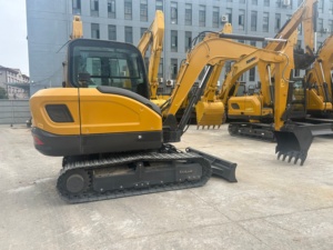 Nouvelle mini-excavatrice sur chenilles 60G PRO 6 tonnes, pelle hydraulique avec cabine climatisée pour les projets de construction et routiers - Product Image 4
