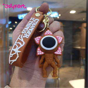 Llavero <span class=keywords><strong>de</strong></span> PVC <span class=keywords><strong>de</strong></span> Stranger <span class=keywords><strong>Things</strong></span>, diseño <span class=keywords><strong>de</strong></span> pareja polvorienta, para coche o bolso, venta al por mayor, para mayores <span class=keywords><strong>de</strong></span> 14 años - Product Image 3