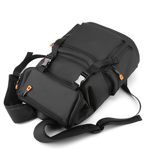 Custom Laptop Backpack Black Backpack Roll Top Water Resistant Lightweight Man Business <b>Rucksack</b> <b>School</b> Backpack - Product Image 5