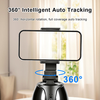 Gadget Viral 360 °   Caméra de suivi facial IA intelligente rotative, perche à selfie intelligente avec suivi automatique, support de téléphone pour créateur de contenu