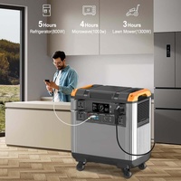 Générateur solaire BIGINVERTER 4000W 4000Wh avec batterie LiFePO4, UPS, station portable étanche, compresseur d'air, compatibilité automobile