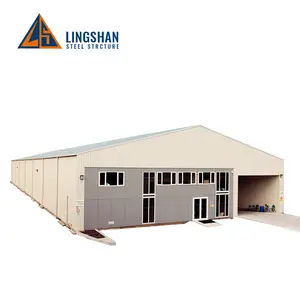 China low cost steel structure cow farm building house shed