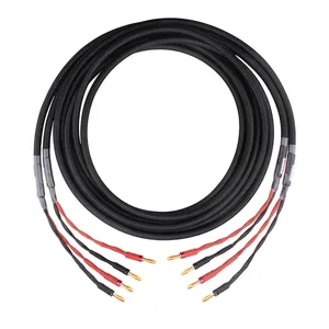 YYTCG G1 <span class=keywords><strong>HiFi</strong></span> Audio haut-parleur câble haute qualité pur cuivre bricolage haut-parleur fil avec fiche banane Y prise 2m 5m 8m - Product Image 1