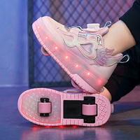 Chaussures à roulettes lumineuses LED pour enfants, fabriquées directement par les fabricants, pour filles, avec design changeant de forme, ultralégères et durables