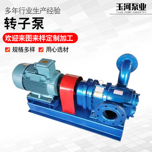 Pompe à rotor en acier moulé à haute viscosité, pompe à engrenages industrielle avec moteur AC de 0,5 CV, fabricant de pompes à rotor à came - Product Image 4