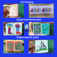 Tuiles de Mahjong Américain en Acrylique OEM/ODM, Artisanat de Mahjong, Ensemble de Luxe Style Américain, Mahjong Américain en Acrylique, Vente Chaude