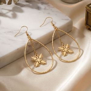 Pendientes de latón con forma de lágrima y colgante de quilla, estilo hawaiano, bohemios, para la playa, uso diario o viajes. - Product Image 5