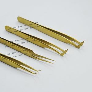 Professional Fiber Tips <b>Eyelash</b> <b>Applicator</b> Anti Static Volume Lash Tweezers for <b>Eyelash</b> Extensions 90 45 Degree Tweezers - Product Image 2