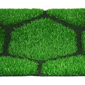 Césped Artificial con Patrón Geométrico, Alfombra para Exteriores de 10 cm, Verde, Impermeable, Césped de Polietileno de Alta Densidad - Product Image 2