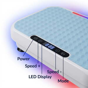 <span class=keywords><strong>Plateforme</strong></span> <span class=keywords><strong>vibrante</strong></span> verticale YUNPAI, machine d'exercice portable pour le corps entier avec écran LED et télécommande pour soulager la pression - Product Image 2