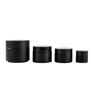 5g 10g 15g 20g Wholesale Matte Black Color Cosmetic <b>Jar</b> Face Cream <b>Jar</b> Containers Round Cosmetics Packaging <b>Glass</b> <b>Jar</b> - Product Image 2
