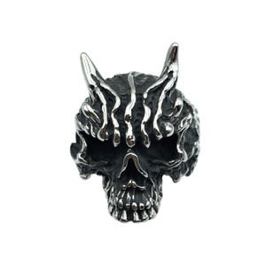 แหวนสแตนเลส 316L สำหรับผู้ชาย ขายส่ง สไตล์โกธิค หลากหลายแบบ แหวนรูปหัวกะโหลกสไตล์ไบค์เกอร์ วินเทจ แหวนสไตล์ไวกิ้ง เครื่องประดับสำหรับผู้ชาย จี้ห้อยคอ - Product Image 4