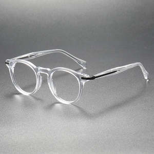 Gafas Ópticas de Metal Retro Cuadradas al por Mayor, Gafas de Titanio Transparentes de Moda para Hombre y Mujer, Lentes de Acetato de Estilo Retro - Product Image 1