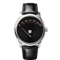 Montre Homme Luxe Personnalisée 2026 avec Affichage des Heures par Saut et Minute Rétrograde, Boîtier en Acier Inoxydable, Bracelet en Cuir