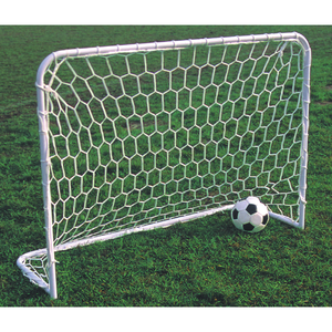 Mini Football Goals 1.5x1m Painted Steel With Nets And <b>Pegs</b> For Training Equipment - Product Image 1