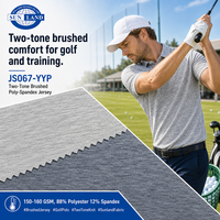 Protection UV, séchage rapide, 88% polyester, 12% élasthanne, jersey simple, tissu tricoté mélangé pêche pour vêtements de golf et de sport