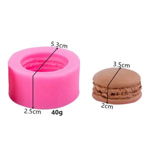 Petit <span class=keywords><strong>moule</strong></span> en silicone 3D populaire et adorable en forme de <span class=keywords><strong>macaron</strong></span> pour la décoration de gâteaux et de fondants DIY - Product Image 2