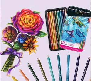 Prismacolor Thunderbolt Horse Water World Color Series, ensemble de crayons et pinceaux professionnels pour artistes, emballage en boîte en fer - Product Image 6