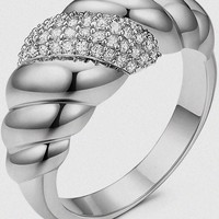 Bague tendance en laiton doré torsadé avec nœud, design vintage, bijou de mode, cadeau pour femme, vente en gros