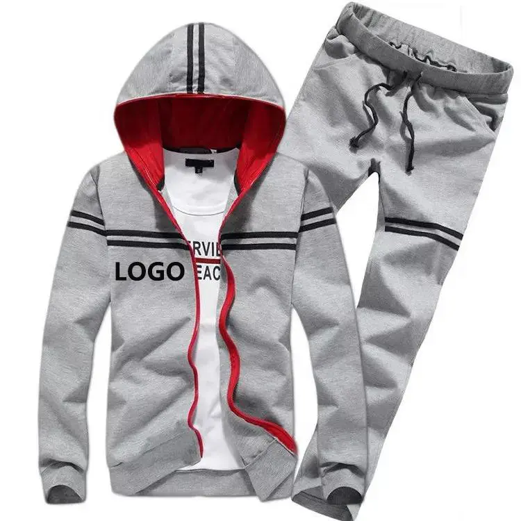 Individuelles Herren-Set Reißverschluss Polyester Nylon zweiteiliger Windjacke kurzes Set Herren Jogginganzug Trainingsanzug