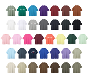 Camiseta de 230 g/m², 100% algodón de alta calidad, tela de lujo, gruesa, unisex, extragrande, lisa, para impresión personalizada, camiseta para hombre - Product Image 1