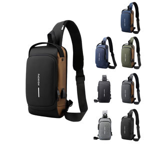 Tas Dada Pria Anti Maling Bahan Nylon Model Terbaru 2025 dengan USB, Tas Selempang Dada untuk Pria - Product Image 1