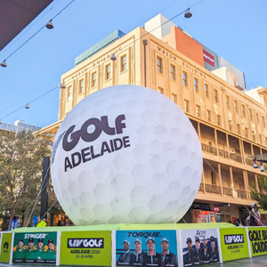 屋外イベント展示会のための広告プロモーションカスタムロゴ大きなインフレータブルゴルフボール - Product Image 2