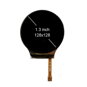Circular Oled Display 1.3 Inch OLED With 128*128 Dots SPI MCU Interface 1.3 Inch 128x128 I2C Ips Round Monochrome PMOLED Display