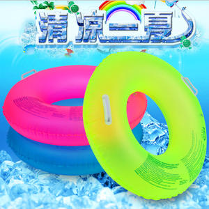 Flotador Inflable Fluorescente Grueso para Adultos, Anillo de Natación de Neón, Unisex, para Piscina y Parque Acuático, Y-48 - Product Image 1
