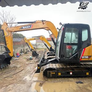 Excavadora de cadenas usada SANY 75, de segunda mano, marca original china, excavadora de cadenas pequeña de 7.5 toneladas, excavadora usada. - Product Image 2