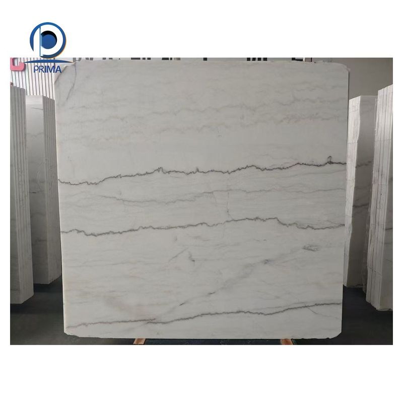 White Marble Slabs Floor and Wall