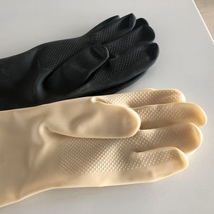 Guantes de látex OEM personalizables y guantes gruesos de butilo resistentes a la corrosión para cajas de guantes de acero inoxidable/Acrílico - Product Image 2