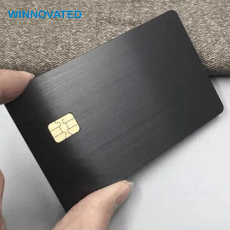 Stainless Steel Engravavable Customized 2 Sides Visa Metal Debit Card 100pcs Blank