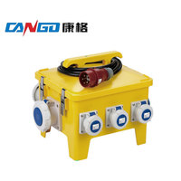 Kangge KG-1807ABCD Vente Directe Prise Électrique Extérieure Portable en Plastique Tableau de Distribution Industriel 230V/400V 16-64A