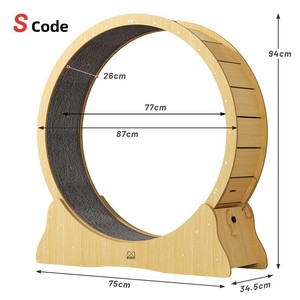 Hiện Đại Thân Thiện Với Môi Pet Tập Thể Dục Đồ Chơi Sợi Cao Hội Đồng Quản Trị Im Lặng Tập Thể Dục Con Lăn Vòng Nhung <span class=keywords><strong>Mat</strong></span> Gỗ Leo Khung Cho Chó Mèo - Product Image 6