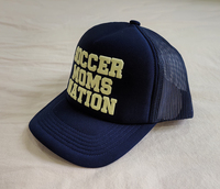 Casquette Trucker en Mousse OTTO avec Logo Brodé Personnalisé, Dos en Maille, Légèrement Courbée, 5 Panneaux, Style Sport, Hip Hop, Décontractée, Réglable