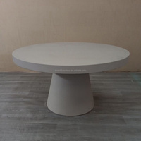 Meubles de patio en béton GRC au design moderne, tables basses en ciment, table centrale applicable à l'intérieur et à l'extérieur