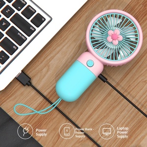Ventilador Portátil Mini USB Recargable, Ventilador de Mano Eléctrico Pequeño para el Hogar, Viajes, Oficina, Dormitorio, Uso en Exteriores, Electrónica de Consumo - Product Image 2