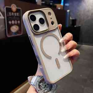 Cover Protettiva Avanzata per <span class=keywords><strong>Apple</strong></span> 17pro con Protezione Magnetica per Obiettivo in Metallo, <span class=keywords><strong>Custodia</strong></span> <span class=keywords><strong>Trasparente</strong></span> Arancione per iPhone17promax - Product Image 3